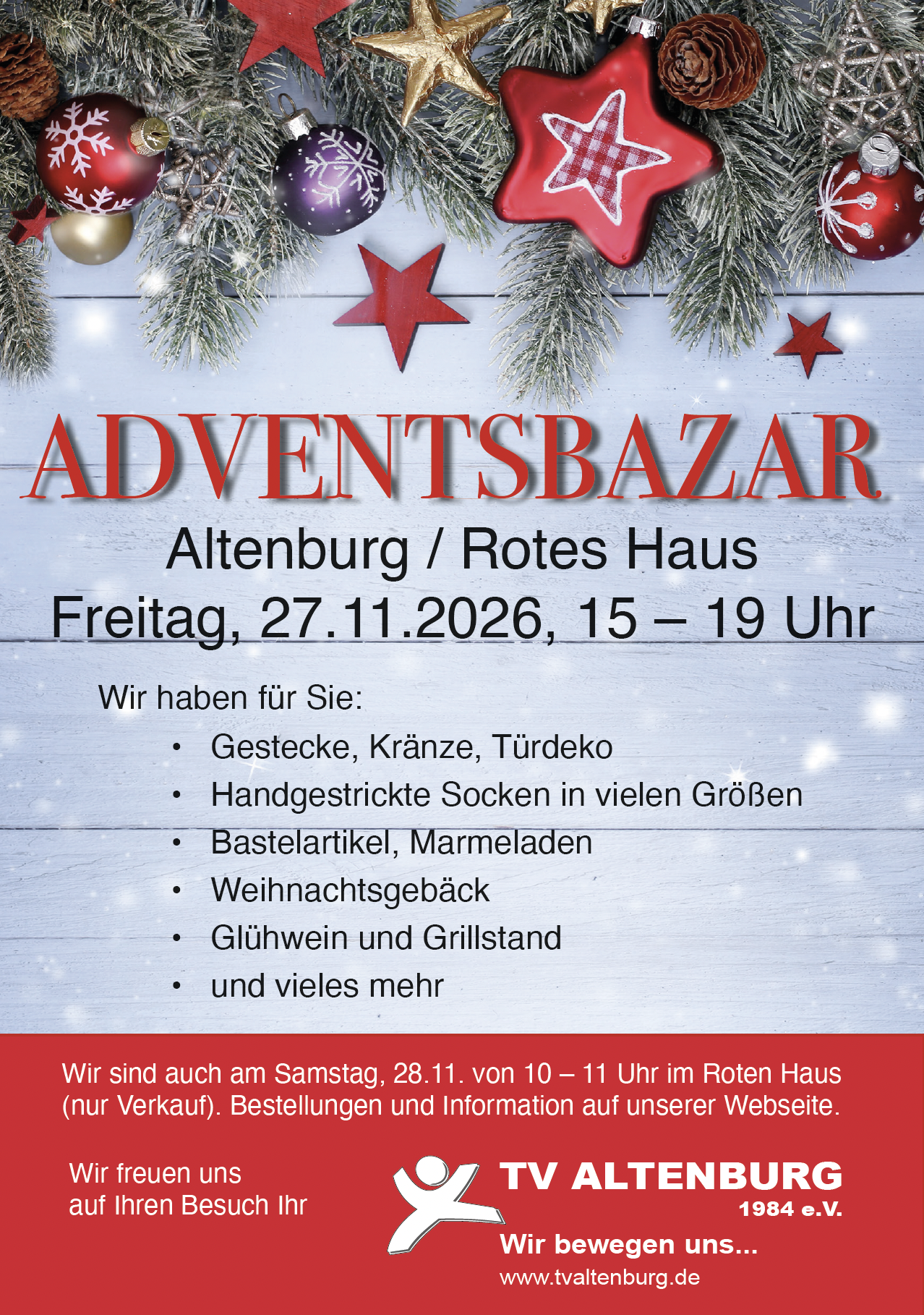 Turnverein Altenburg Adventsbazar 2026 